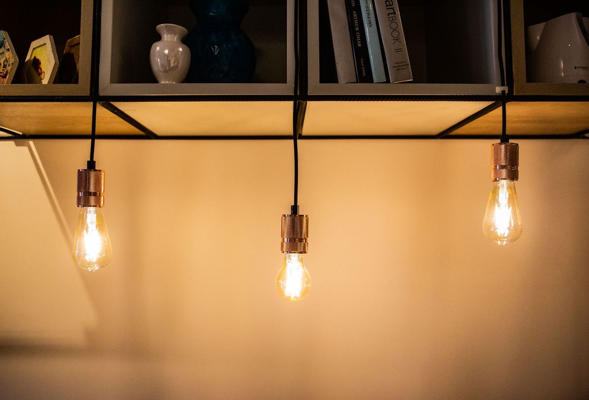 Shelf accent lighting in NoDa